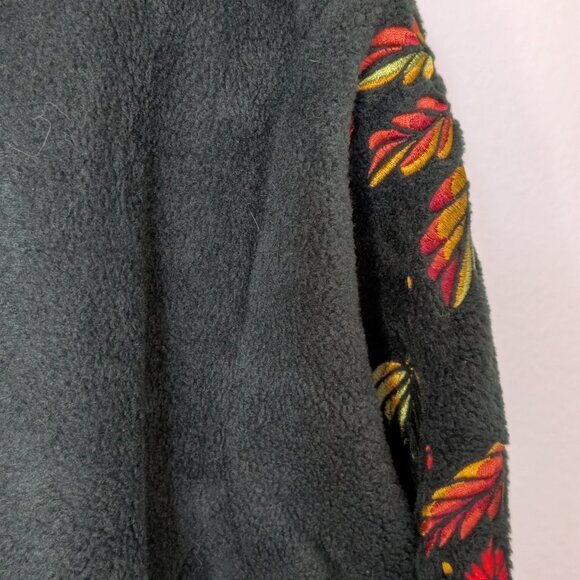 Vintage Bob Mackie Wearable Art Embroidered Autumn Leaf Jacket Artsy Maximalist - Picture 7 of 8